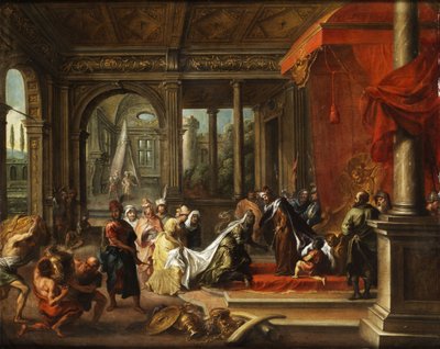 King Solomon Receives the Queen of Sheba by Unbekannt Unbekannt